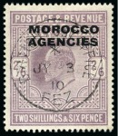 Stamp of Morocco Agencies (British Post Offices) COLLECTIONS: 1907-36, Group of used KEVII high val