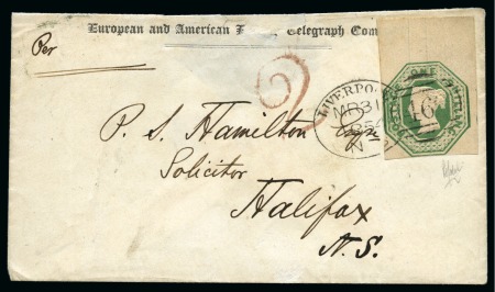 Stamp of Great Britain » 1847-54 Embossed 1854 (Mar 31) Envelope with imprint of the Europea
