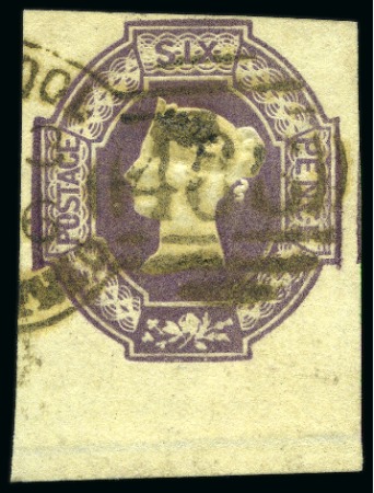 Stamp of Great Britain » 1847-54 Embossed 1854 6d Lower marginal with fine to good margins e