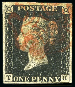 Stamp of Great Britain » Collections 1840-1902, Small selection incl. two 1d black, KEV