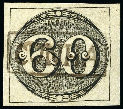 Stamp of Brazil » 1843 Bull's Eyes BRAZIL

1843 Bulls Eyes 60r black, fine impressi