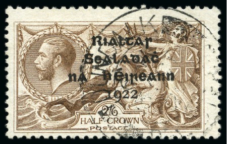 Stamp of Ireland » 1922 (Feb) Dollard Overprints (T1-T14) 1922 Dollard 2s6d with Madame Joseph forged Dundal