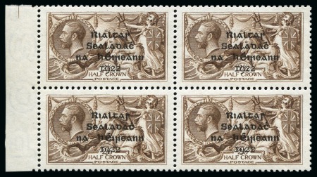 Stamp of Ireland » 1922 (Feb) Dollard Overprints (T1-T14) 1922 Dollard 2s6d sepia-brown mint nh left margina