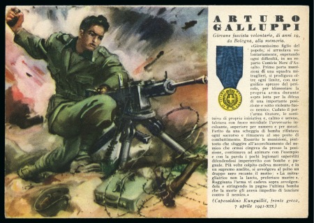Stamp of Italy » Italy and Areas Collections and Lots 1942-43ca. Group of 59 different war propaganda cards