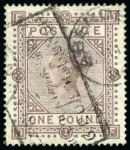 Stamp of Great Britain » Collections 1840-1974 Attractive used collection in large brow