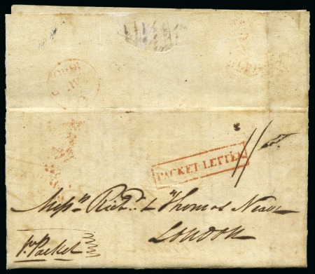 Stamp of Montserrat 1840 (Jun 20) Entire to London, datelined "Montser