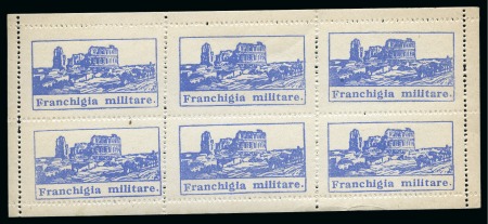 Stamp of Italy » Italy Militarypost Issue for Fieldpost 1943 Franchigia Militare, prepared in Tunesia for