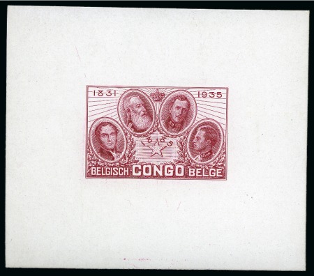 Stamp of Belgian Congo 1935 50th Anniversary of Belgium Congo, single die
