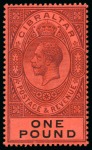 Stamp of Gibraltar COLLECTIONS: 1826-1966, Mint neat collection in DA