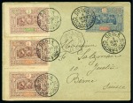 Stamp of Colonies françaises » Afrique Occidentale 1893-1949 Small green cover album showing a fine a