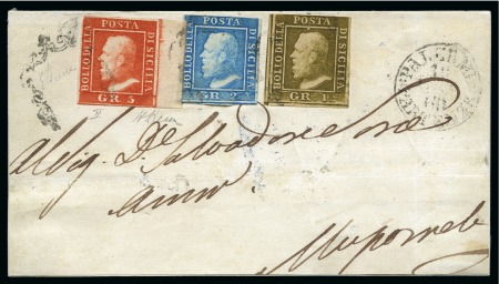 Stamp of Italian States » Sicily 1859 5gr BRIGHT VERMILION, plate II, good margins