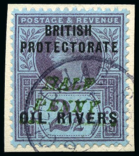 Stamp of Nigerias » Niger Coast Protectorate 1893 Used selection of 5 stamps : SG 11, 13, 18, 2