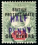 Stamp of Nigerias » Niger Coast Protectorate 1893 Used selection of 5 stamps : SG 11, 13, 18, 2