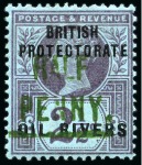 Stamp of Nigerias » Niger Coast Protectorate 1893 Mint selection of six stamps : SG 9, 11, 21, 