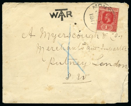Stamp of Montserrat 1917 (Jun 9) Envelope to London with Leeward Islan