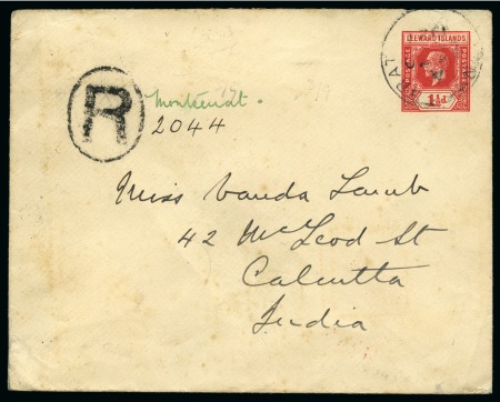 Stamp of Montserrat 1927 (Dec 30) Leeward Islands KGV 1d postal statio