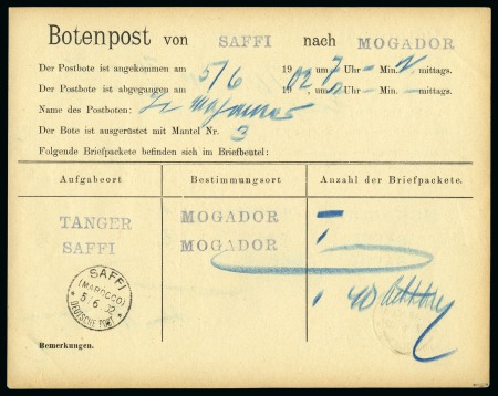 Stamp of Germany » German Foreign Offices » German Post in Morocco 1902 BOTENPOST: Attractive and valuable group of n