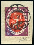 Stamp of Germany » Plebiscite Areas » Upper Silesia 1920 CIHS handstamped issues: 10pf, 15pf and 30pf 