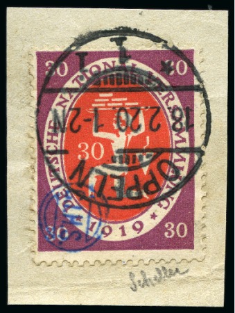 Stamp of Germany » Plebiscite Areas » Upper Silesia 1920 CIHS handstamped issues: 10pf, 15pf and 30pf