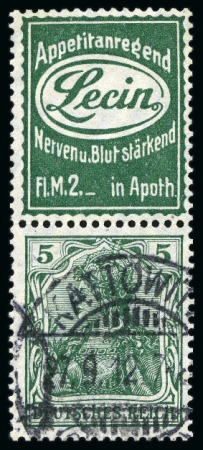 Stamp of Germany » Germany Collections and Large Lots 1910-42 DEUTSCHES REICH ZUSAMMENDRUCKE: Large gree