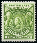 Stamp of Kenya, Uganda and Tanganyika » British East Africa 1897-1903 1R grey-blue to 50R mauve complete set o