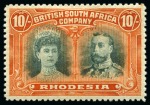 Stamp of Rhodesia 1910-13 Complete set of 18 values from 1/2d to £1,