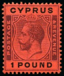 Stamp of Cyprus COLLECTIONS: 1912-25, Mint collection on pages inc