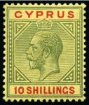 Stamp of Cyprus COLLECTIONS: 1912-25, Mint collection on pages inc
