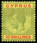 Stamp of Cyprus COLLECTIONS: 1912-25, Mint collection on pages inc