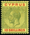 Stamp of Cyprus COLLECTIONS: 1912-25, Mint collection on pages inc
