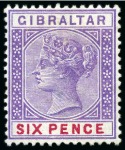 Stamp of Gibraltar COLLECTIONS: 1886-1932, Selection of better values