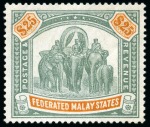 Stamp of Malaysia » Malayan Federation 1922-1934, Complete set of 31 values from 1c deep 