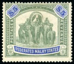 Stamp of Malaysia » Malayan Federation 1922-1934, Complete set of 31 values from 1c deep 
