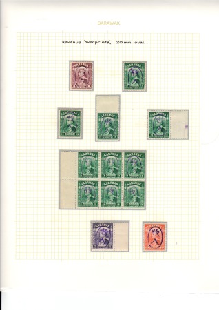 Stamp of Japan » Japanese Occupation Sarawak COLLECTIONS: 1940-45, Collection of about 165 mint
