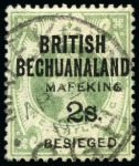 Stamp of South Africa » Mafeking COLLECTIONS: 1900 Used selection incl. COGH 1d on 