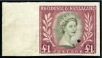 Stamp of Rhodesia and Nyasaland COLLECTIONS: 1954-63, Mint & used collection, with