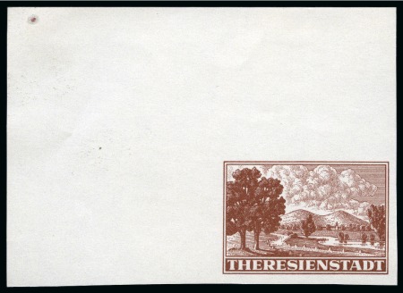 Stamp of Germany » Bohemia and Moravia » Theresienstadt 1944 Brown, unused no gum (as issued) for Red Cros