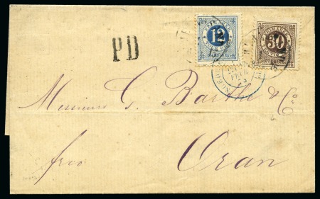 Stamp of Sweden » 1872-78 Ring Types 30ö Blackish brown and 12ö ultramarine-blue, perf.