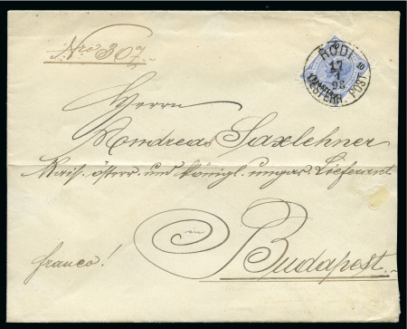 Stamp of Lebanon » Grand Liban under the French Mandate 1924-1926 RODI: 1898 Clean neat envelope to Budapest, franke