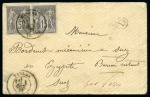 Stamp of France EGYPTE Deux lettres avec Sage : Paire de 15c gris 
