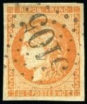 Stamp of France » Collections 1849-73, Petite sélection d'oblitération dont GC d