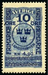 Stamp of Sweden 1855-1990, Attractive collection incl. different p