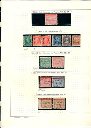 Stamp of Panama » Panama Canal Zone 1904-1941, Comprehensive collection of hundreds of