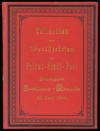 Stamp of Germany » German Empire 1889 Stuttgart Private Post presentation book, com