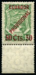 Stamp of Ecuador 1928 Surcharged Colombian stamps : Set of 7 values