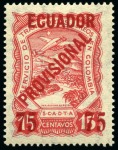 Stamp of Ecuador 1928 Surcharged Colombian stamps : Set of 7 values