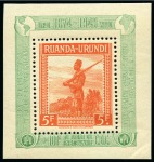 Stamp of Belgian Congo 1942 Definitives, 16 different proofs from Belgian