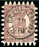 Stamp of Finland 1856-1900, 19th century specialised postmark selec