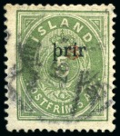 Stamp of Iceland 1873-1985, Attractive used collection showing a gr