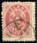 Stamp of Iceland 1873-1985, Attractive used collection showing a gr